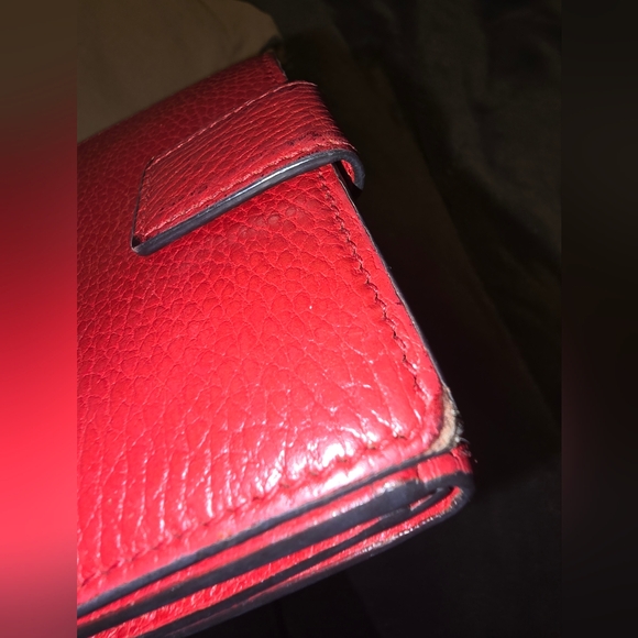 Gucci Red Leather Wallet - Picture 6 of 9